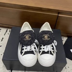 Quilted Flap Lace-Up Mule Sneakers image 1
