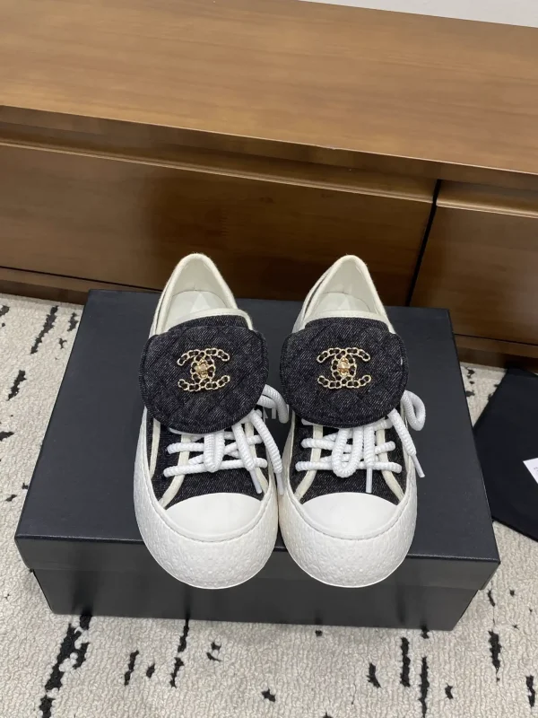 Quilted Flap Lace-Up Mule Sneakers image 1