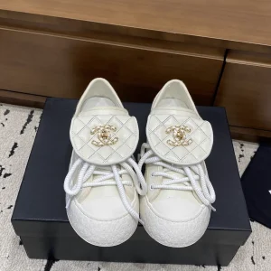 Quilted Flap Mule Sneakers with Turnlock Detail image 1