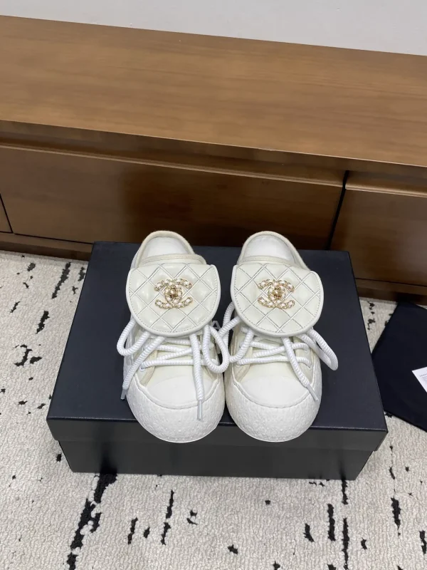 Quilted Flap Mule Sneakers with Turnlock Detail image 1