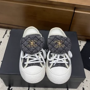Quilted Flap Mule Sneakers with Turnlock Detail image 1