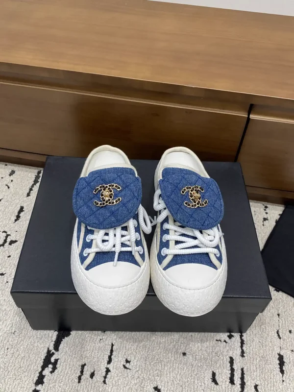Quilted Flap Mule Sneakers with Turnlock Detail image 1