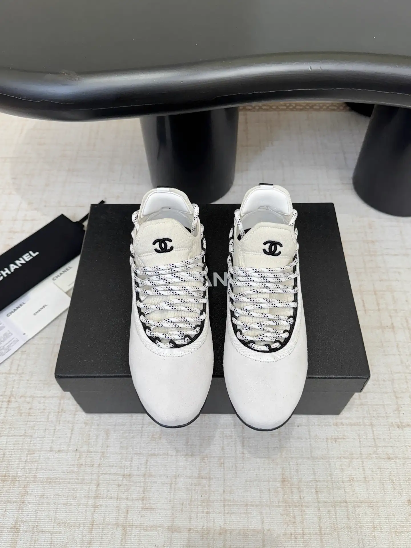 CHANEL Low-Top Color-Block Training Sneakers image 1