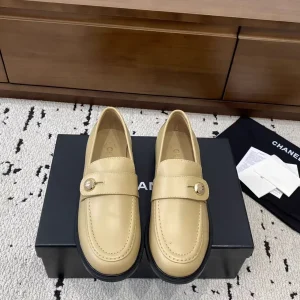 2025 Fall Winter Button Decor Loafers image 1