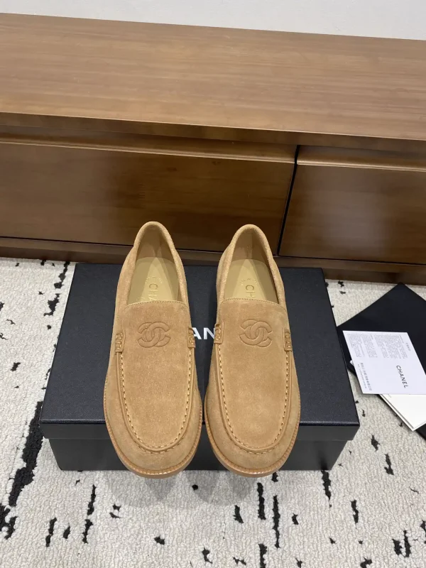 Suede Loafers with Interlocking Logo image 1