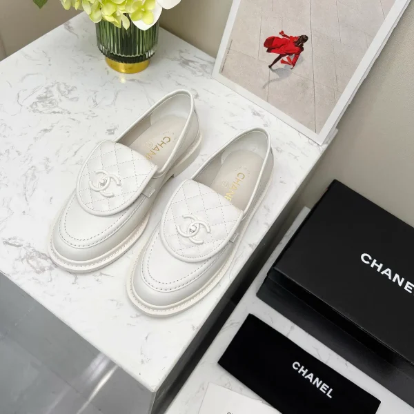 CHANEL Quilted Leather Loafers with CC Logo image 1