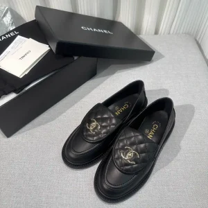 CHANEL Quilted Leather Loafers with CC Logo image 1