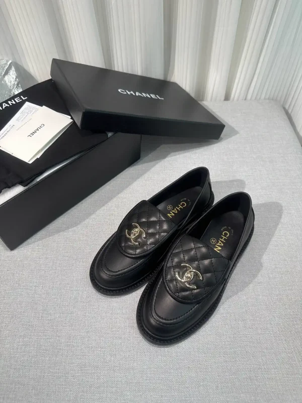 CHANEL Quilted Leather Loafers with CC Logo image 1