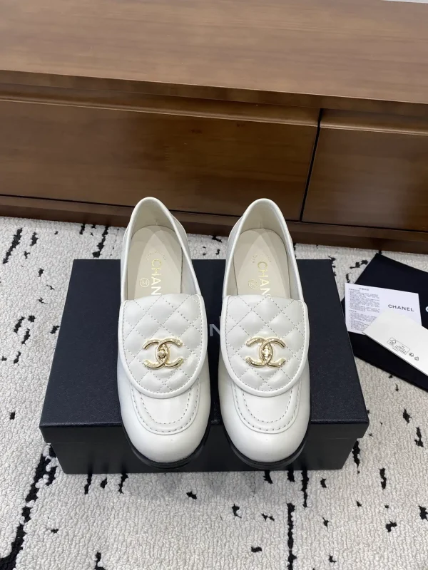 Quilted Leather Loafers with Gold-Tone Logo image 1