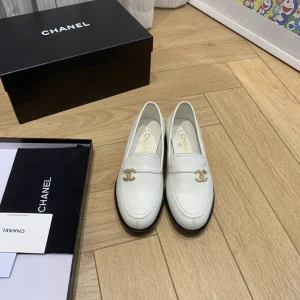 Classic Double C Logo Leather Loafers image 1