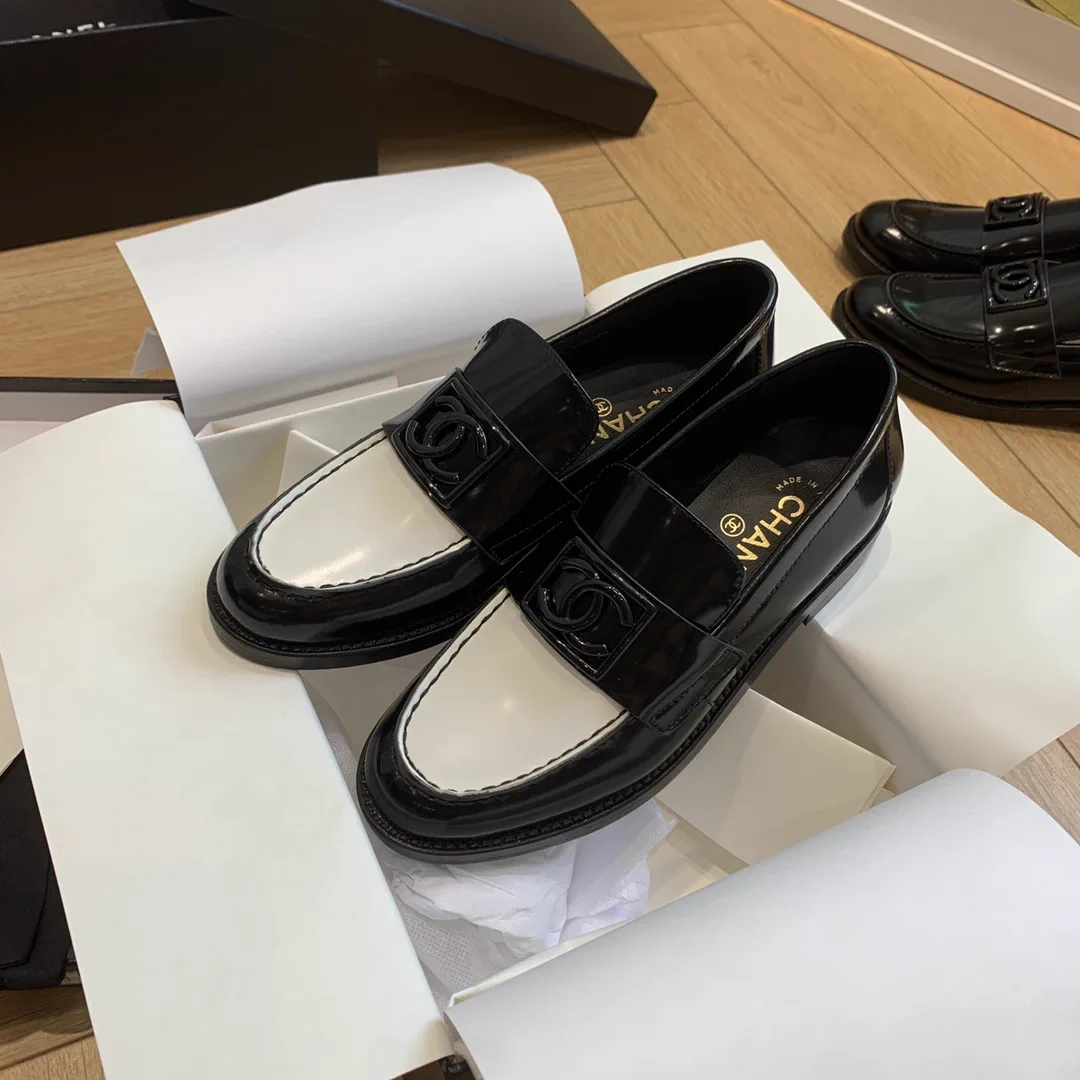 Two-Tone Patent Leather Loafers image 1