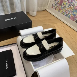 Two-Tone Double C Logo Loafers image 1