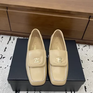 Square Toe Loafers with Double C Buckle image 1