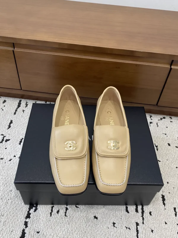 Square Toe Loafers with Double C Buckle image 1