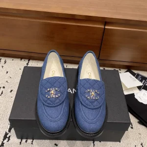 Quilted Loafers with Interlocking CC Buckle image 1