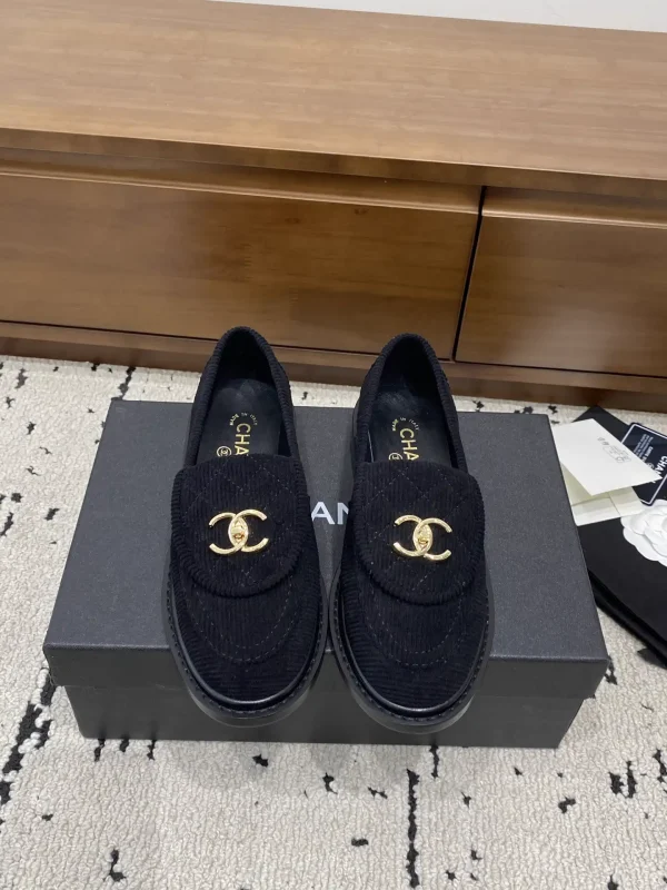 CHANEL Quilted Loafers with Gold-Tone CC Turnlock image 1