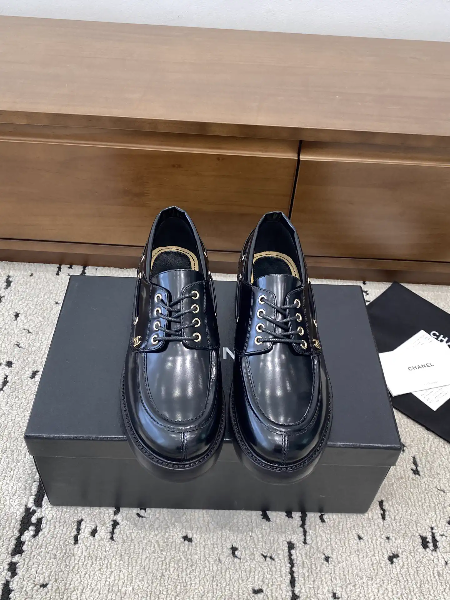 CHANEL Women's Leather Loafers image 1