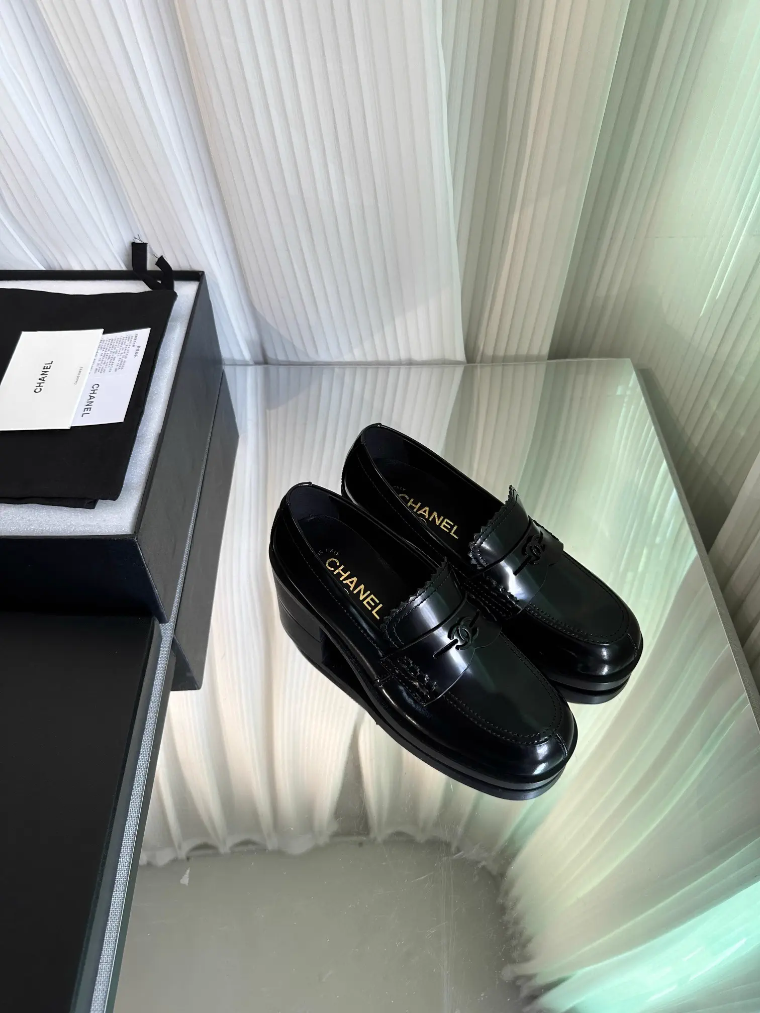 Classic Metal Square Buckle Loafers image 1