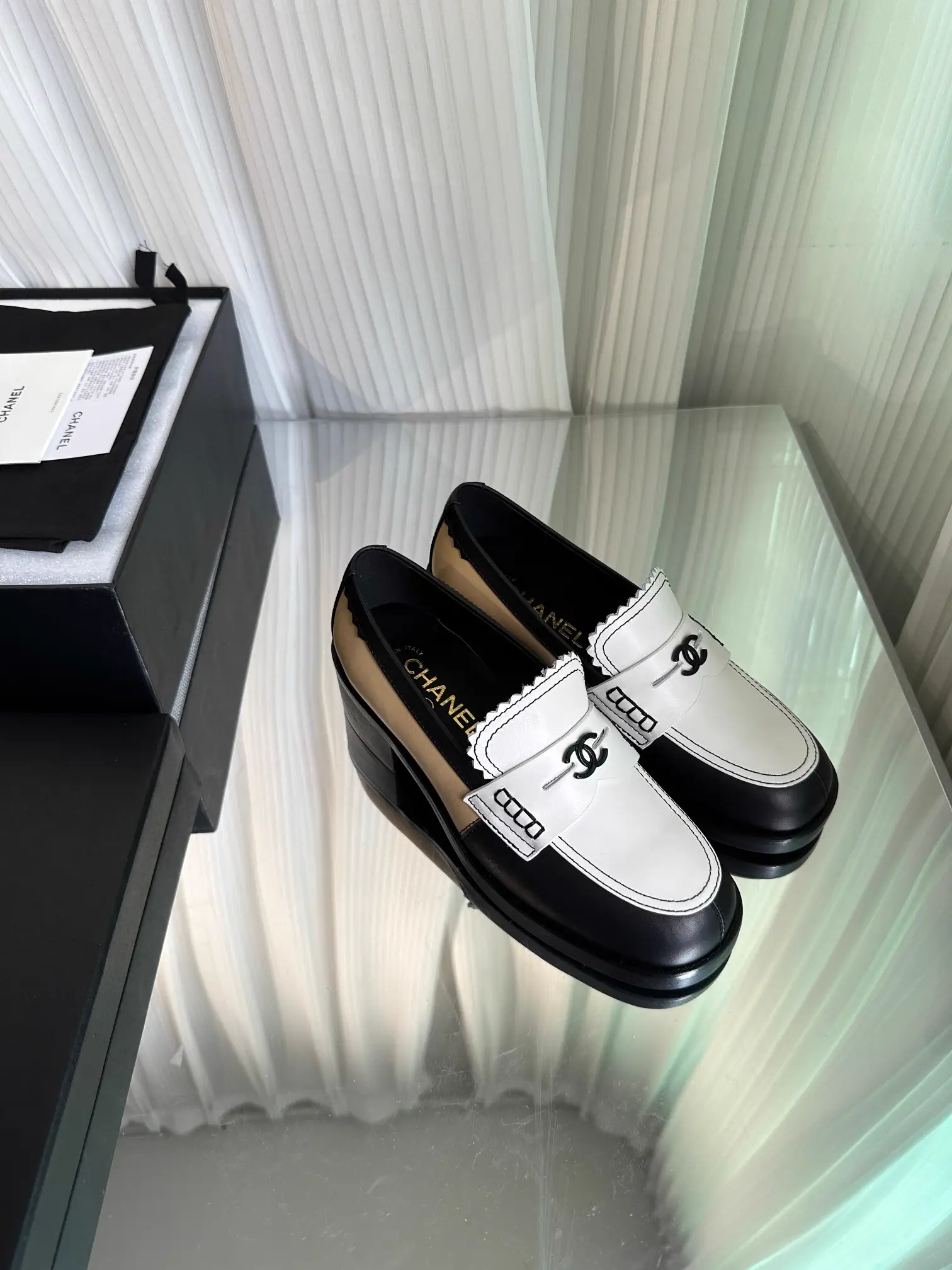 Classic Metal Square Buckle Loafers image 1