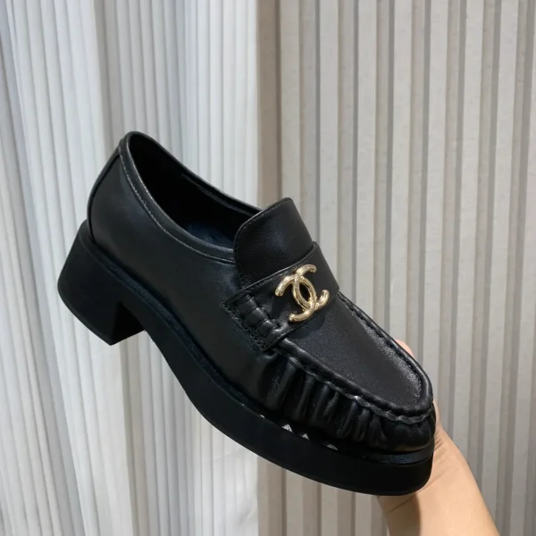 CHANEL Platform Loafers with Logo Buckle image 1