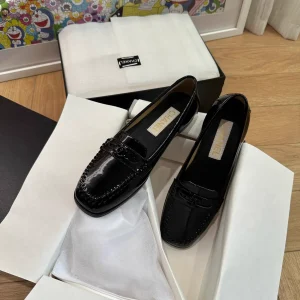 Black Patent Leather Loafers image 1