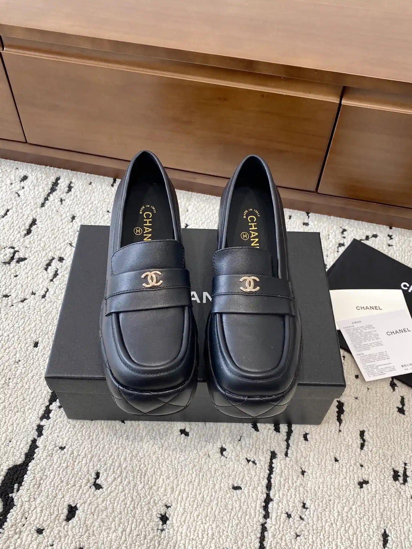 Platform Loafers with Interlocking Logo image 1