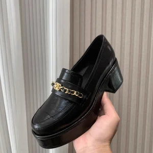 Platform Loafers with Chain Detail image 1