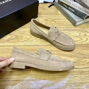 CHANEL Suede Loafer Flats image 1