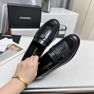 Women's Double C Buckle Leather Loafers image 1
