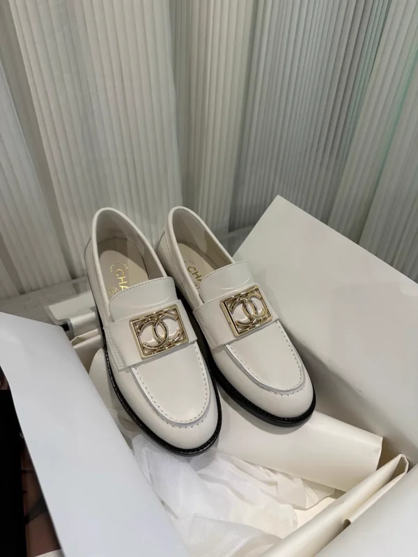 Women's Loafer Shoes with Gold Buckle image 1