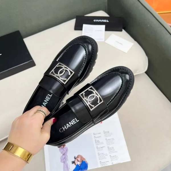 Women's Loafer Shoes with Metal Buckle image 1