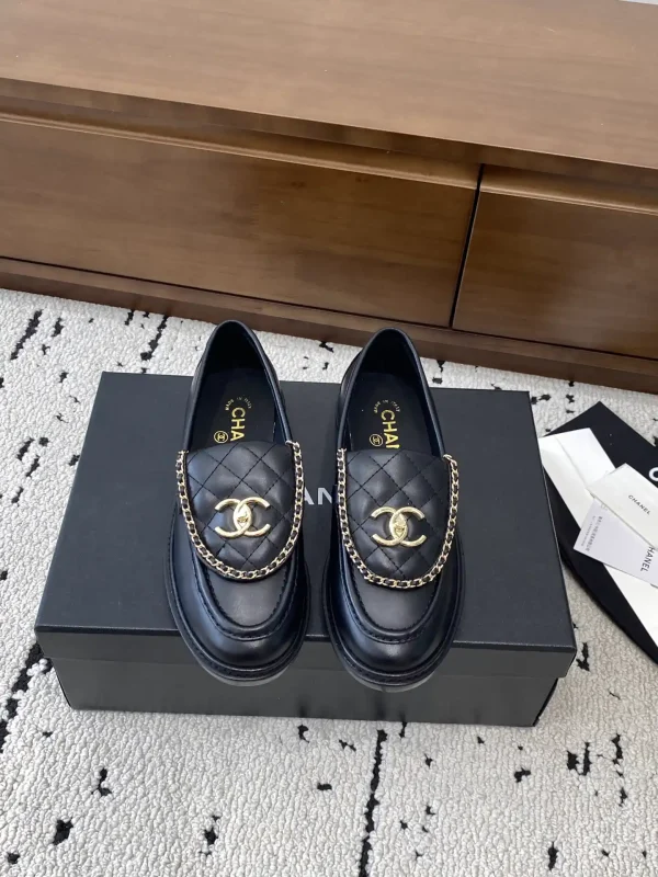 CHANEL Quilted Leather Loafers with CC Logo image 1
