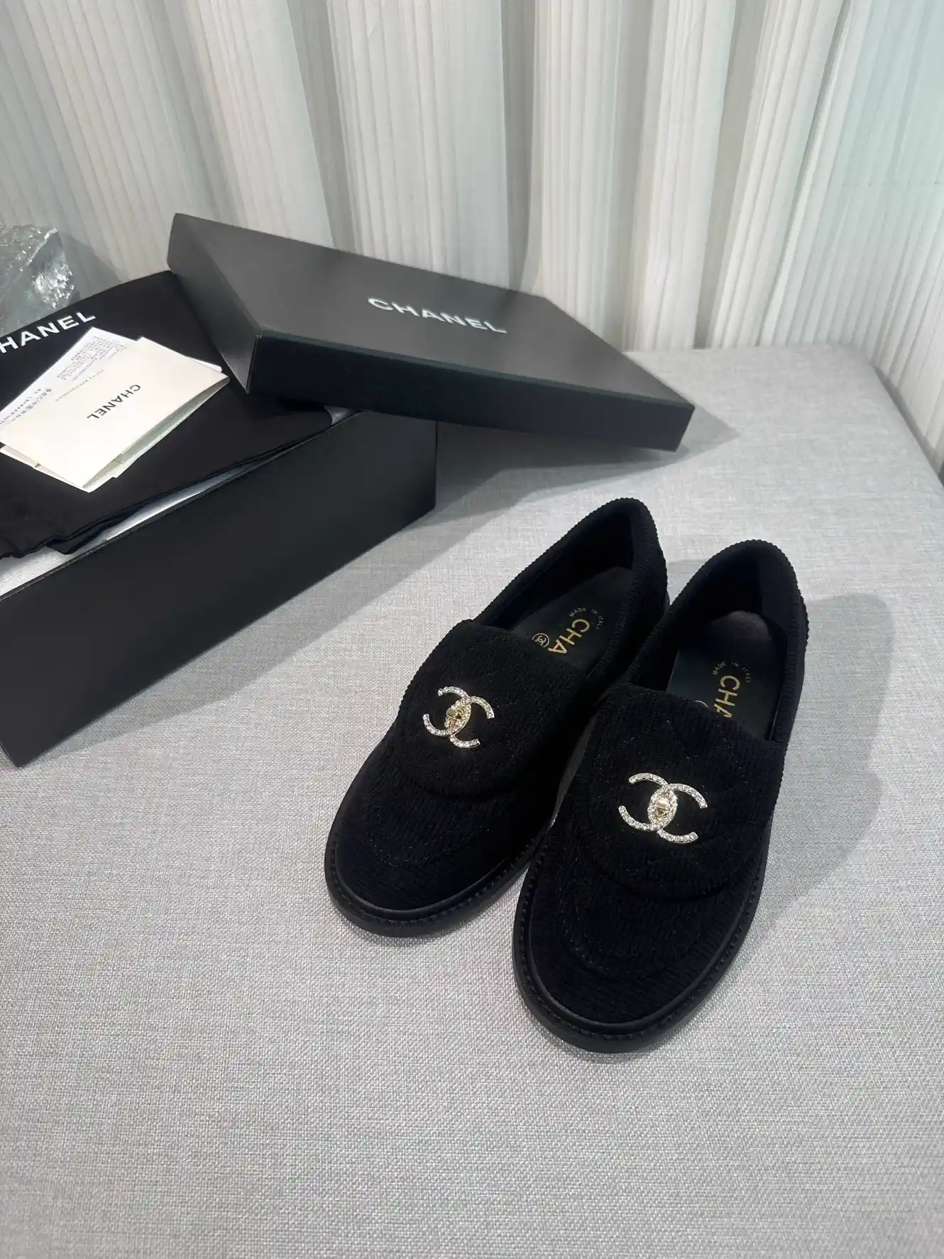 CHANEL Women's Loafer Flats with CC Logo image 1