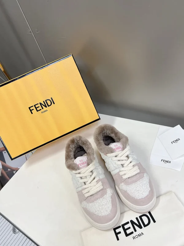 FENDI Match Casual Sneakers with Shearling Lining image 1