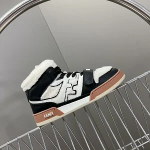 FENDI Match High-Top Casual Velcro Sneakers image 1