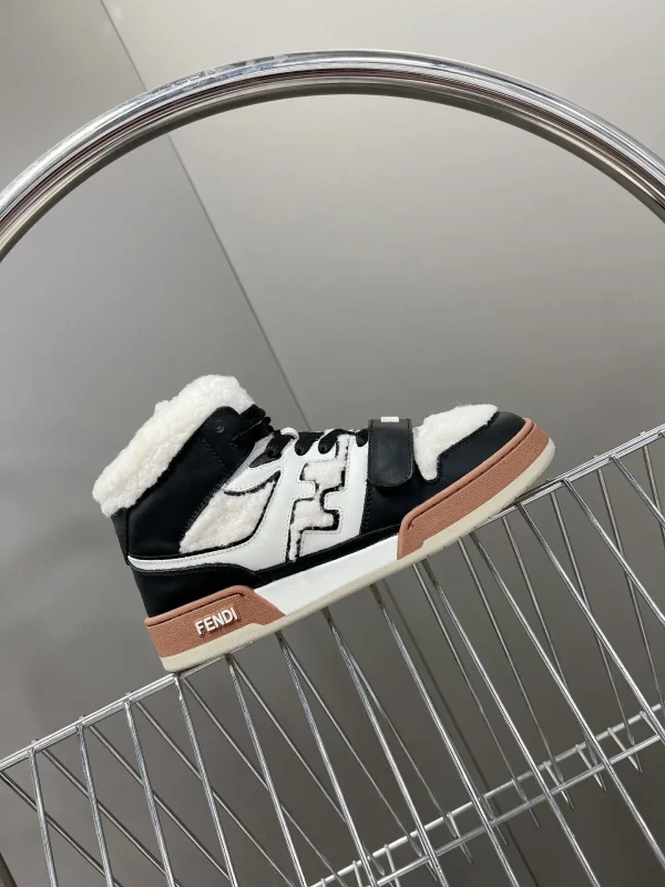 FENDI Match High-Top Casual Velcro Sneakers image 1