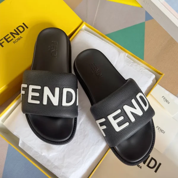 Fendi Roma Wide Strap Slide Sandals image 1