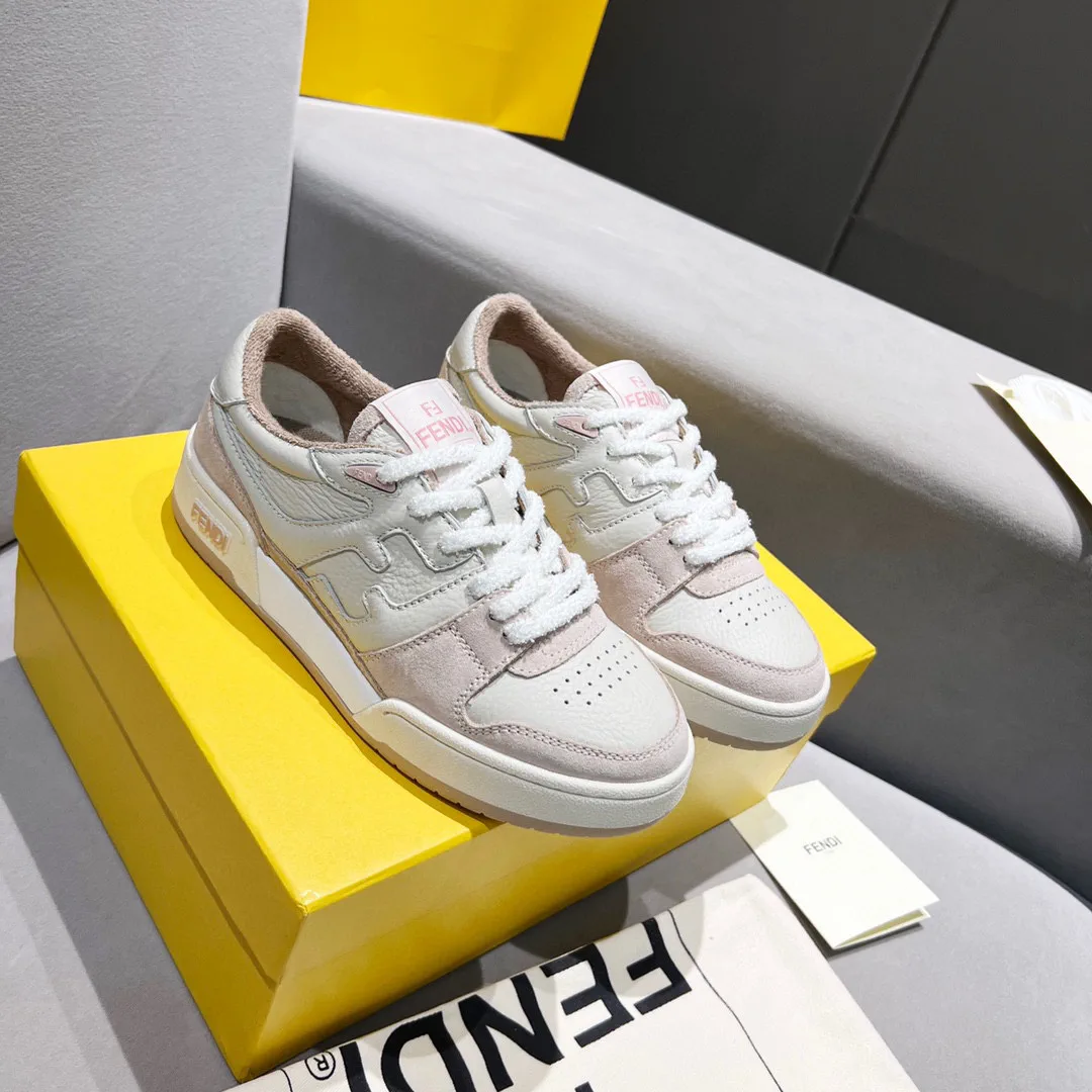 FENDI FD Match Platform Retro Sneakers image 1