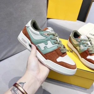 FENDI FD Match Platform Retro Sneakers image 1