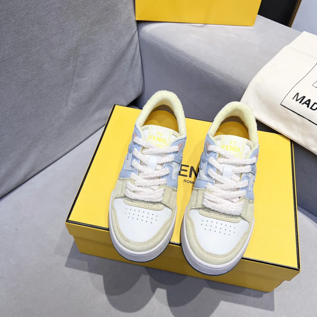 Fendi FD Match Platform Retro Sneakers image 1