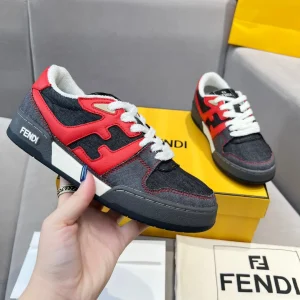 FENDI FD Match Series Platform Retro Sneakers image 1