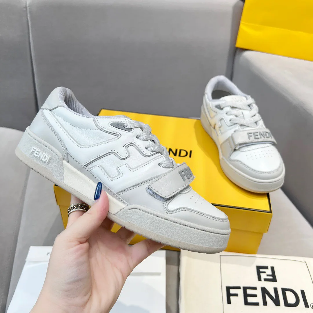 Fendi FD Match Series Platform Retro Sneakers image 1