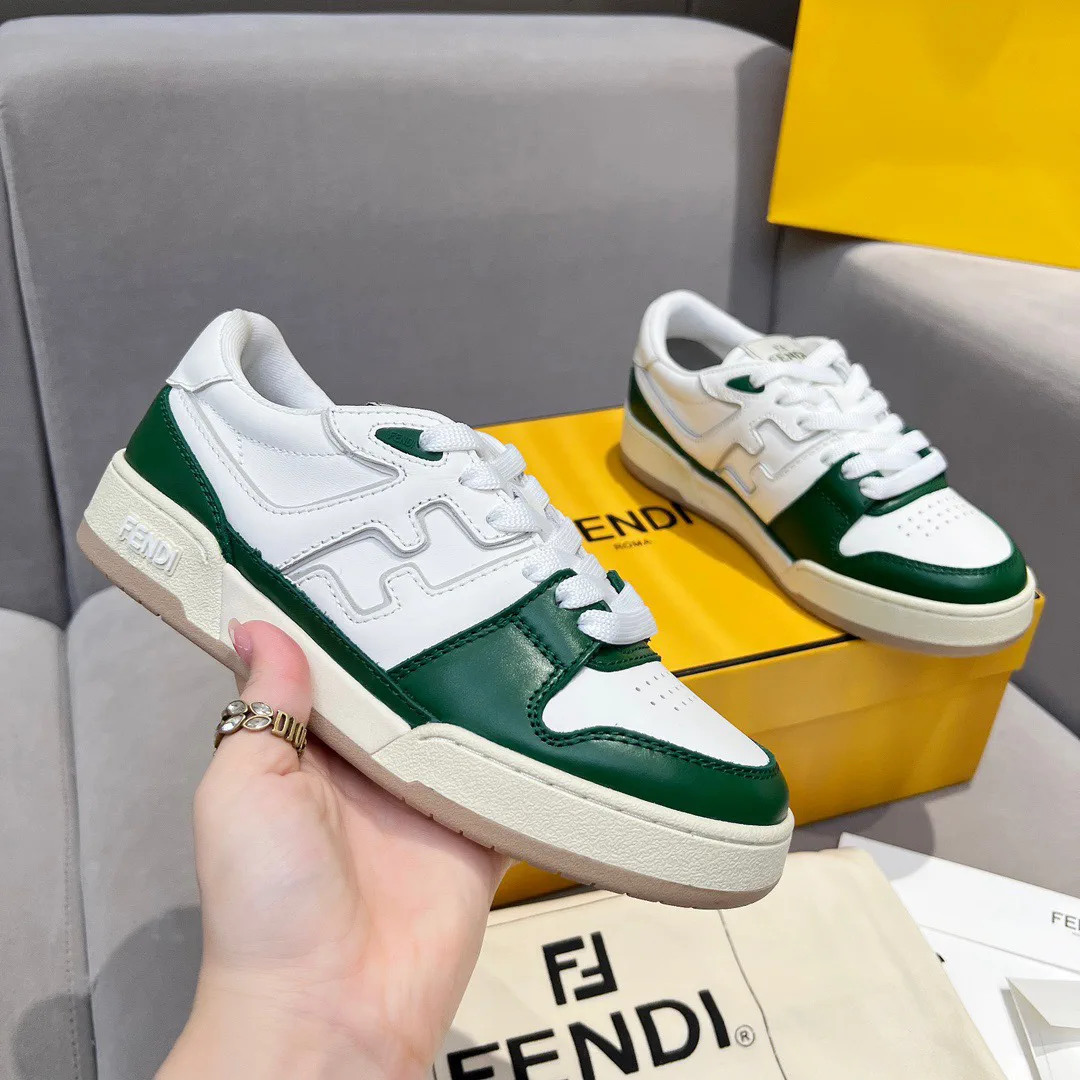 Fendi FD Match Series Platform Retro Sneakers image 1