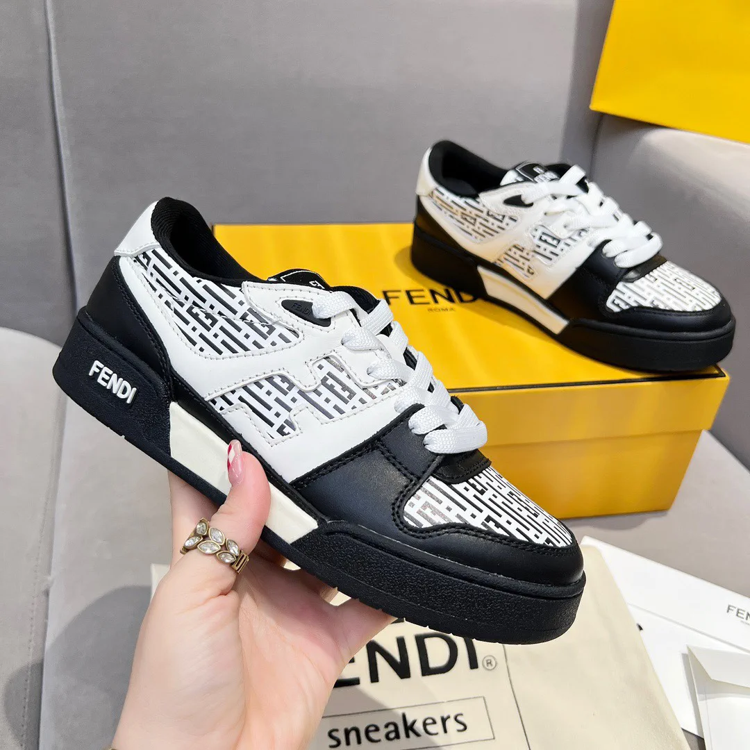 Fendi Match Platform Retro Sneakers image 1