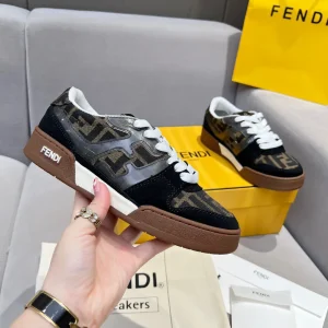 FENDI Match Series Platform Retro Sneakers image 1