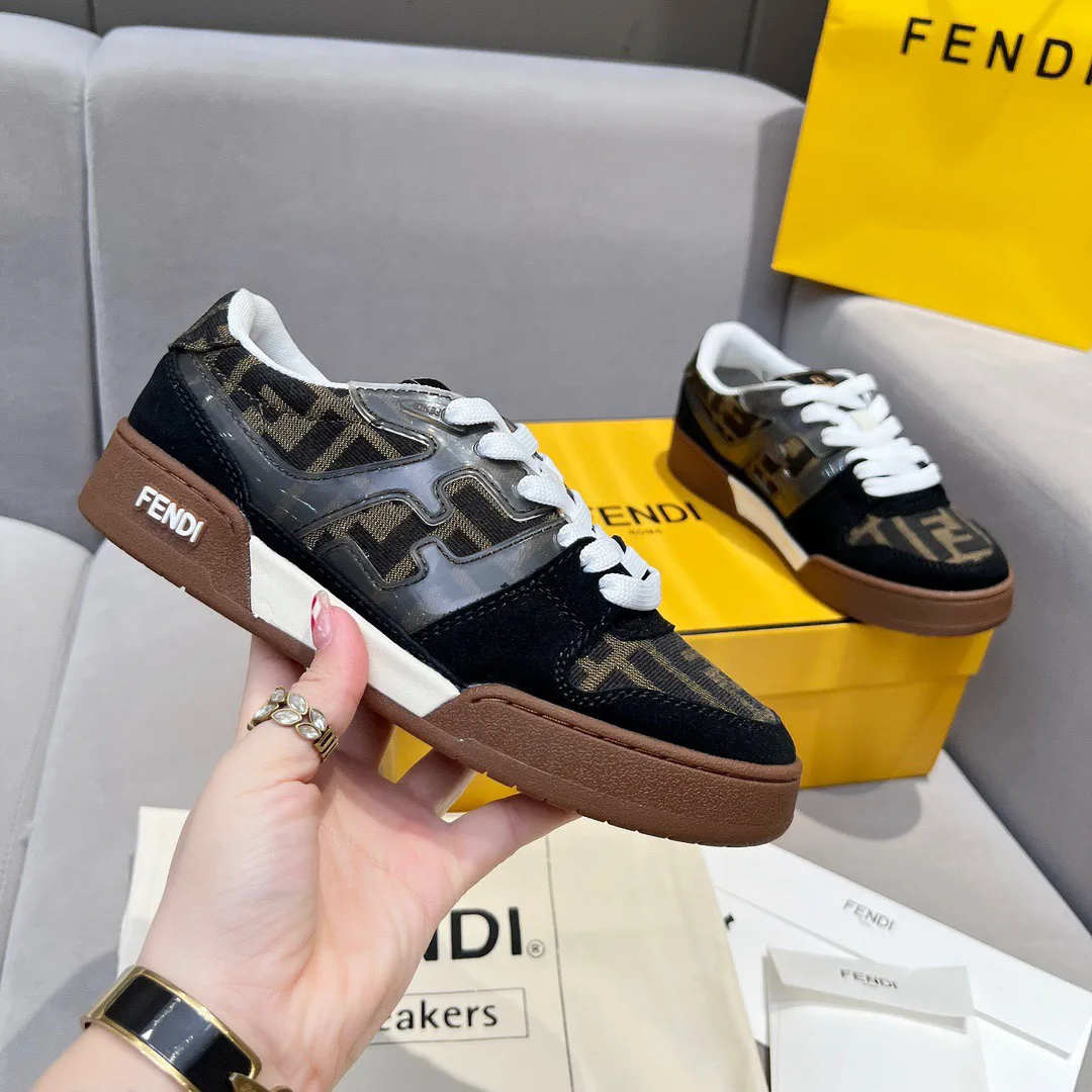 FENDI Match Series Platform Retro Sneakers image 1