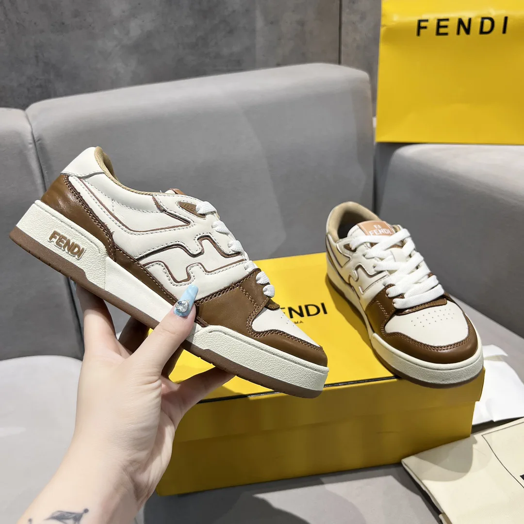 FENDI FD Match Platform Retro Sneakers image 1