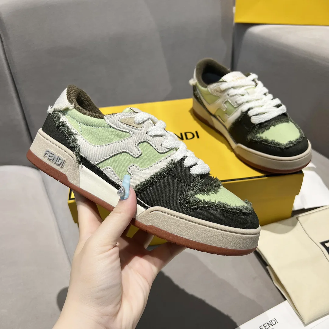 FENDI Match Platform Retro Sneakers image 1