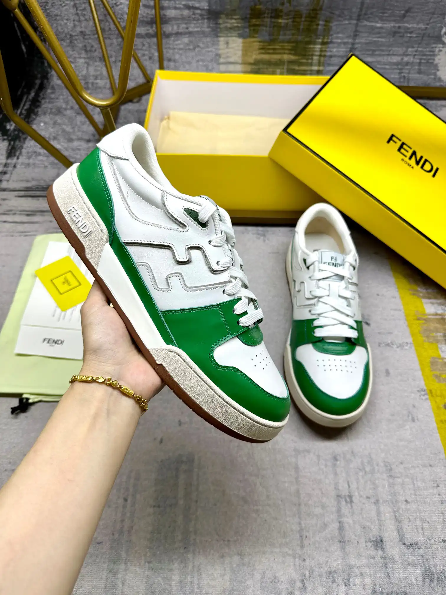 FENDI Match Lace-Up Sneakers image 1