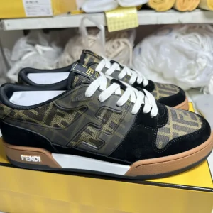 FENDI MATCH Suede Low-Top Casual Sneakers image 1